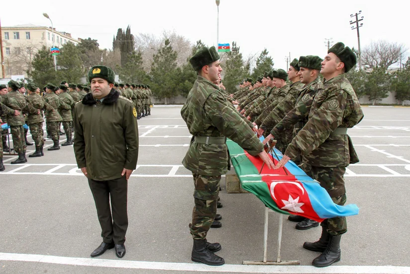 Penitensiar xidmətin Mühafizə alayında gənc əsgərlərin andiçmə mərasimi keçirilib