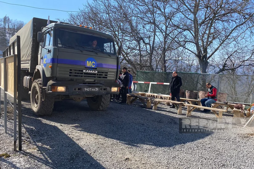 Xankəndi-Laçın yolunda sülhməramlıların 46 avtomobili maneəsiz keçib - YENİLƏNİB-5