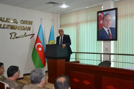 FHN-in Dövlət Yanğın Nəzarəti Xidmətində “Heydər Əliyev İli”nə həsr olunmuş tədbir keçirilib