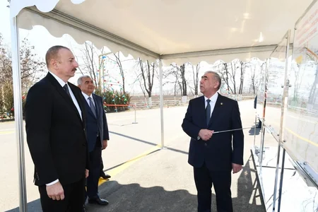 Tovuzda avtomobil yolu yenidən qurulub