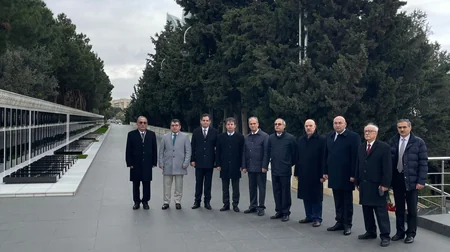 Güney Azərbaycan Keçici Milli Məclisinin Təşkilat Komitəsinin üzvləri Bakıya gəlib