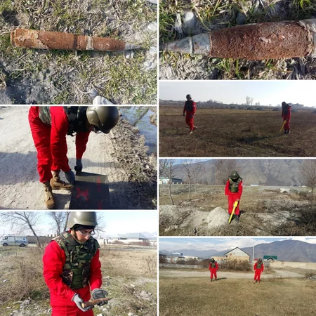 Şəkidə top mərmisi tapılıb