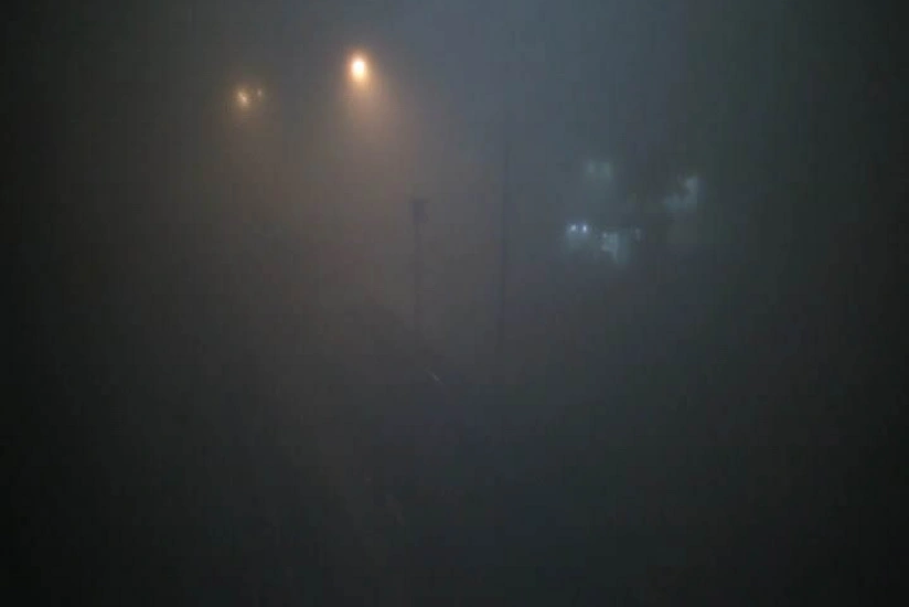 Bakı-Qazax yolunda duman maşınların hərəkətində çətinlik yaradıb - FOTO