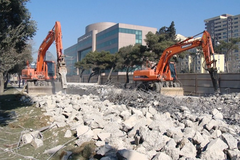 Yusif Səfərov küçəsində yenidənqurma işlərinə başlanılıb - VİDEO