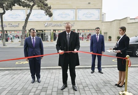 President Ilham Aliyev attends opening of DOST center No2