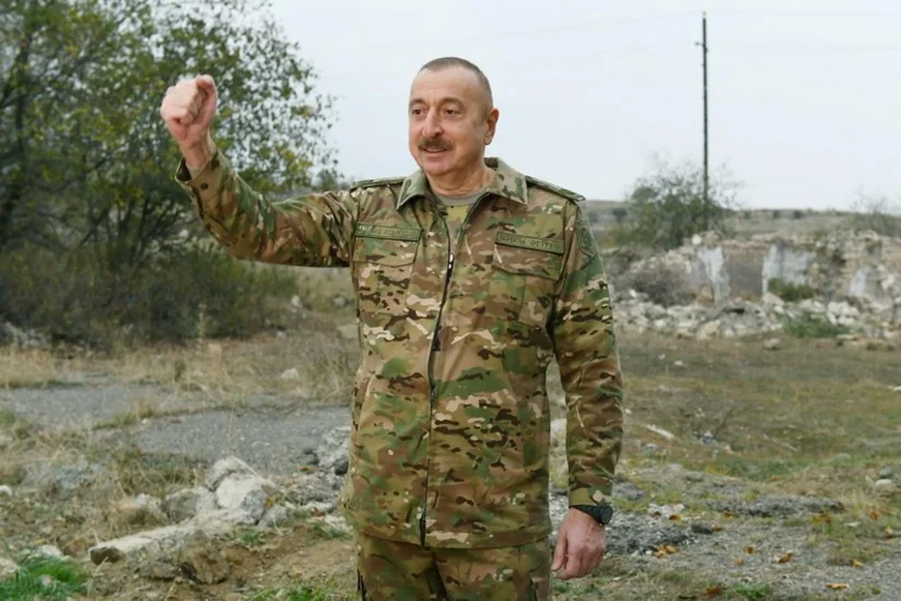Prezident Laçında Azərbaycan bayrağını ucaltdı