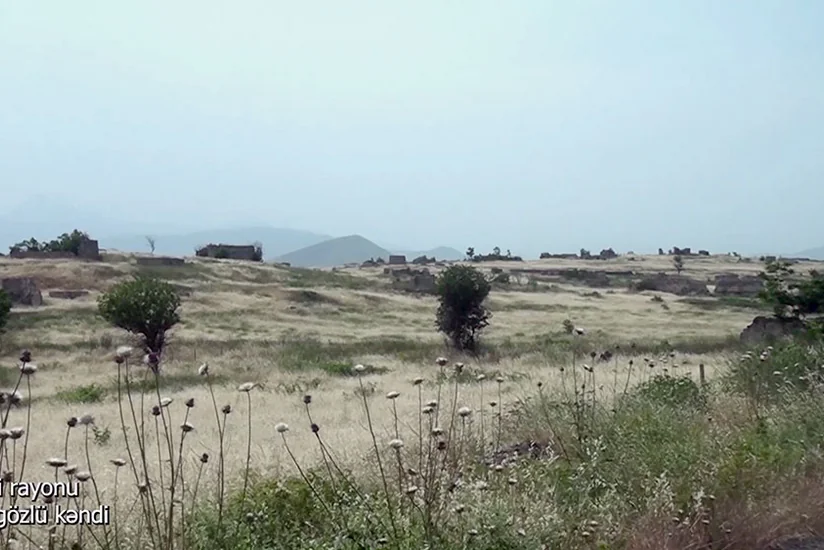 Видеокадры из села Геджагёзлю Физулинского района – ВИДЕО