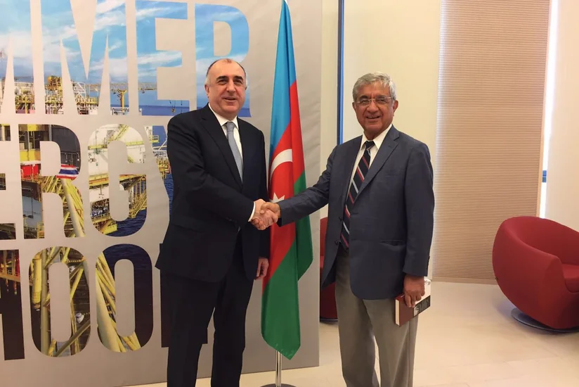 Elmar Məmmədyarov XI Yay Enerji Məktəbində çıxış edib