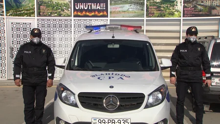 Azərbaycanda iranlı sürücülər polisin müşayiəti ilə hərəkət edirlər