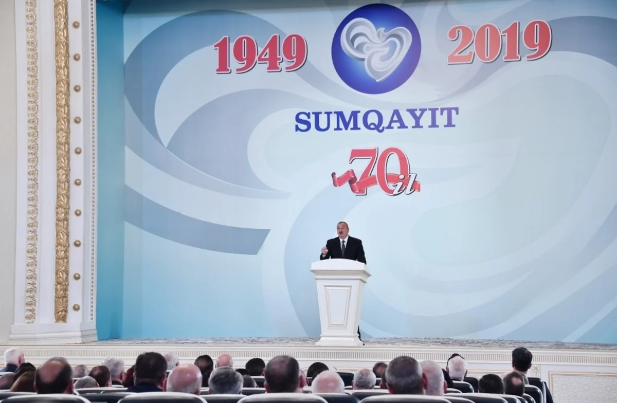 Prezident Sumqayıtın 70 illiyinə həsr olunan tədbirdə iştirak edib - YENİLƏNİB-2