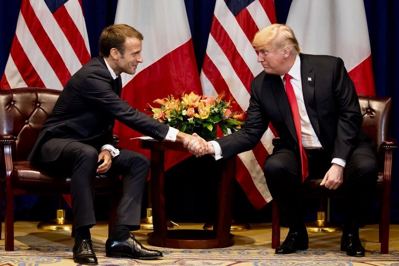 Трамп встретился с Макроном в Нью-Йорке