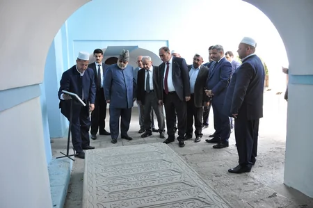 Allahşükür Paşazadə və Mübariz Qurbanlı Bərdədəki İmamzadə kompleksində olublar - FOTO