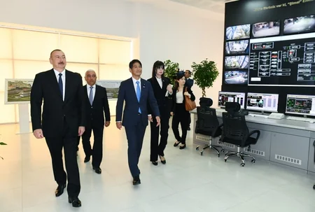 President Ilham Aliyev attended ceremony to launch “Shimal-2” power station
