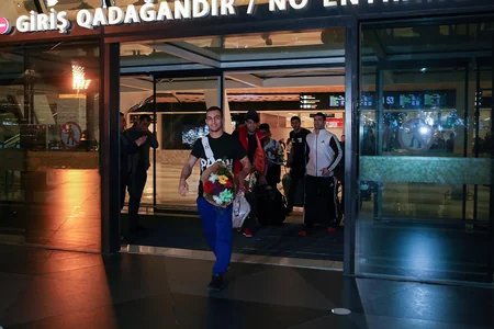 Avropa çempionatından qayıdan Azərbaycan cüdoçularının qarşılanma mərasimi keçirilib