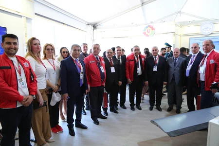 Xoşbəxt Yusifzadə TEKNOFEST-Azərbaycanın keçirildiyi əraziyə baş çəkib