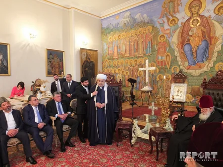 Qafqaz Müsəlmanları İdarəsinin sədri ümumgürcüstan katolikos-patriarxı ilə görüşüb