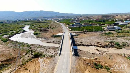 Hacıqabulda 8 kəndi birləşdirən yol yenidən qurulub