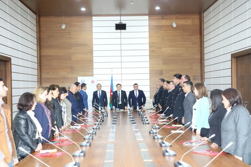 Şəmkirdə cinayətkarlığa qarşı polis-vətəndaş münasibətlərinin gücləndirilməsi ilə bağlı tədbir keçirilib