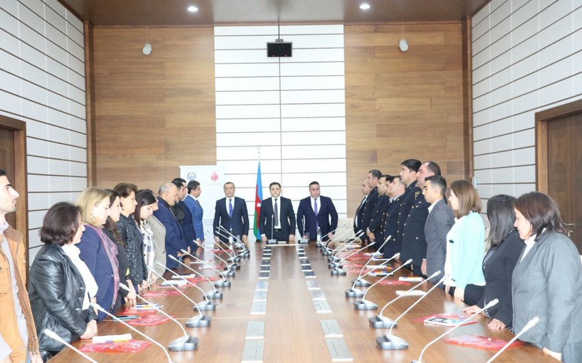 Şəmkirdə cinayətkarlığa qarşı polis-vətəndaş münasibətlərinin gücləndirilməsi ilə bağlı tədbir keçirilib