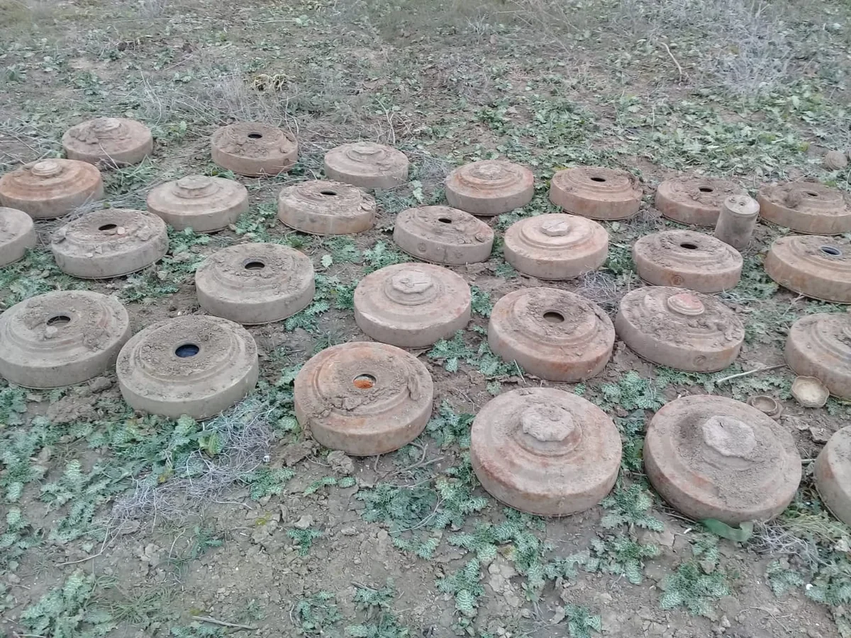 Cəbhə boyu ərazilərdə xeyli sayda mina aşkarlandı