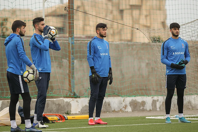 Millimizə namizəd qapıçılar üçün məşq keçirildi