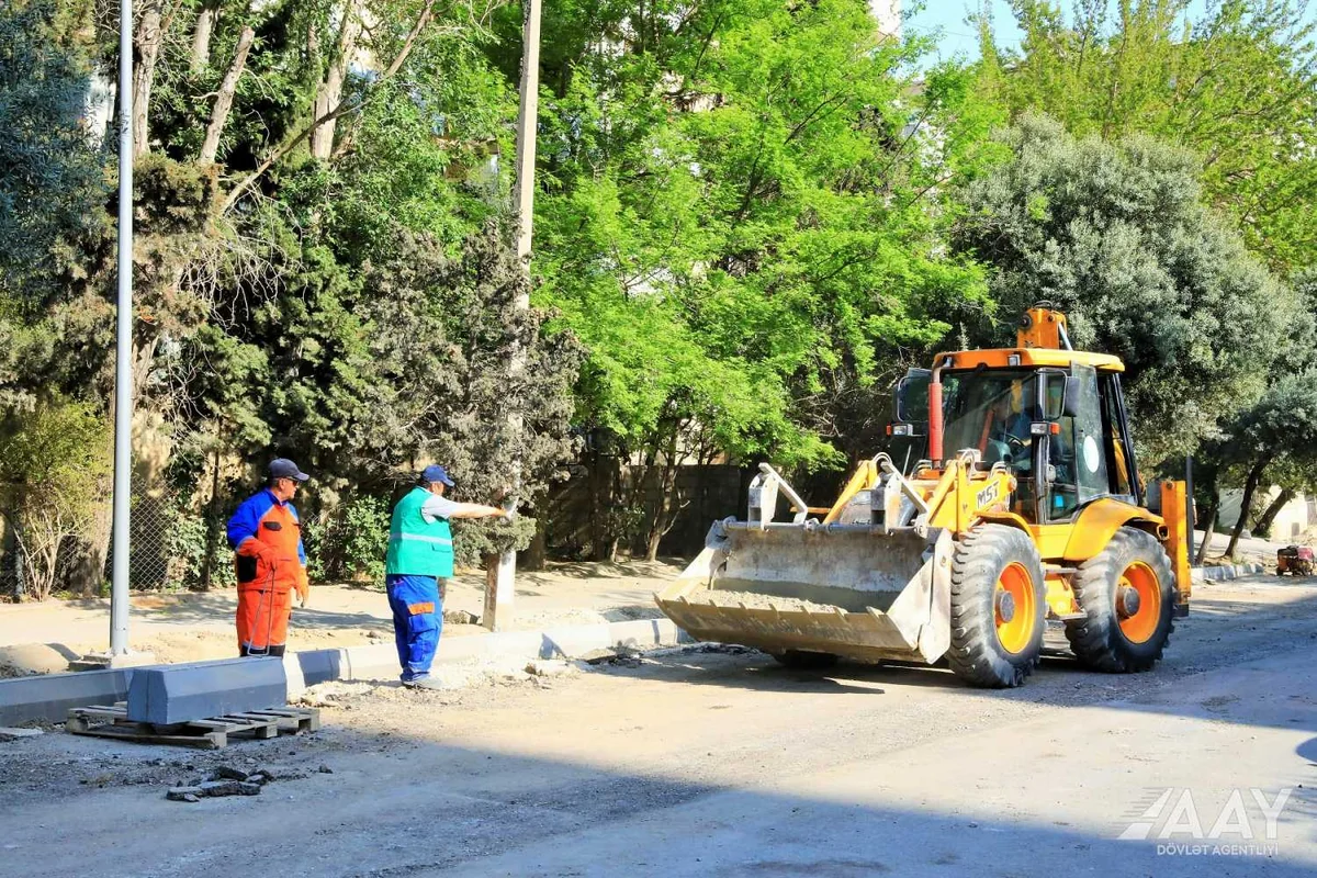 Bakının Cəlil Məmmədquluzadə küçəsinin əsaslı təmirinə başlanılıb