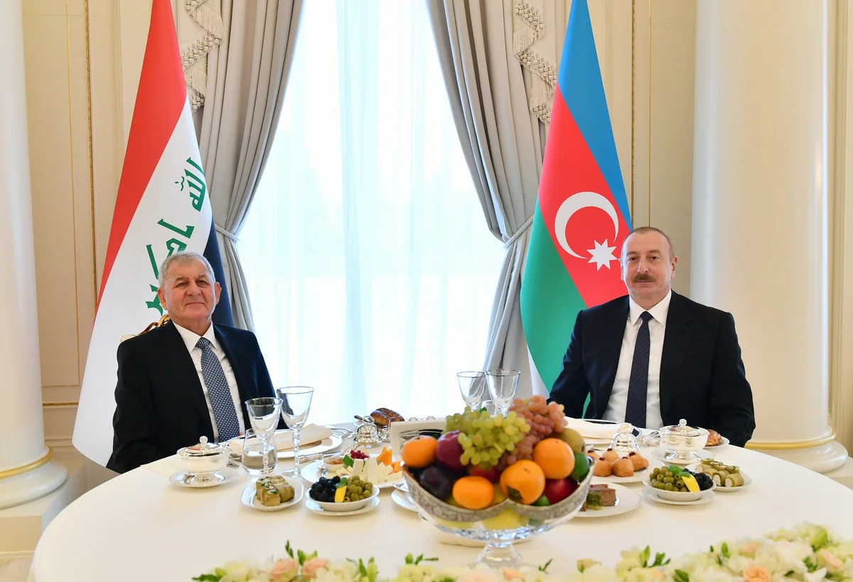 Azərbaycan Prezidentinin adından İraqın dövlət başçısının şərəfinə rəsmi nahar verilib