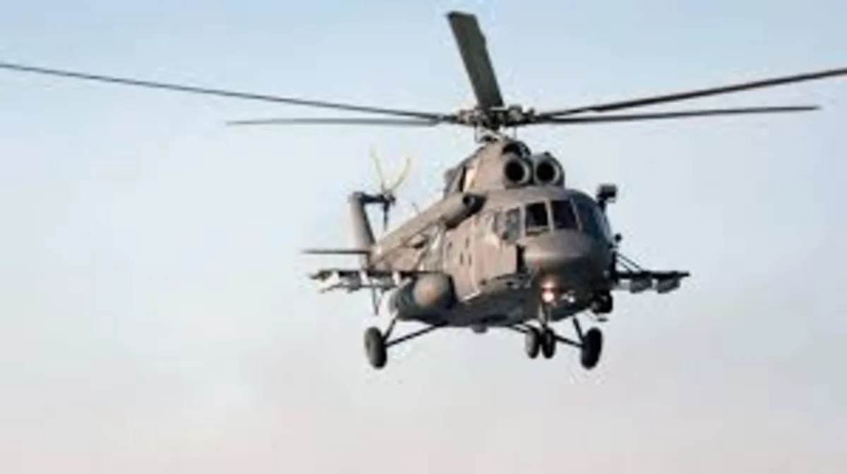 В России упал вертолет Ми-8