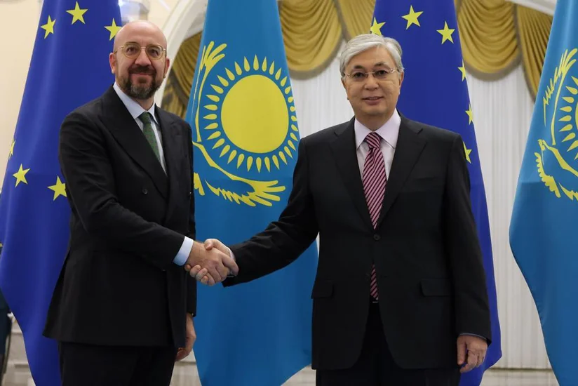 Глава Евросовета встретился с президентом Казахстана