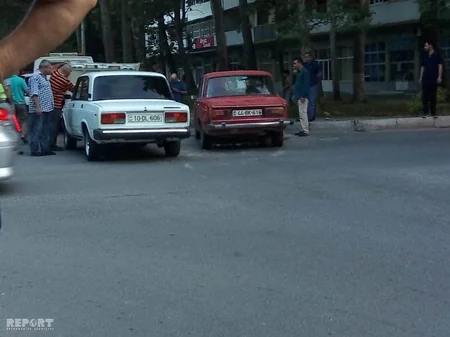 Mingəçevirdə iki yol qəzası baş verib - FOTO