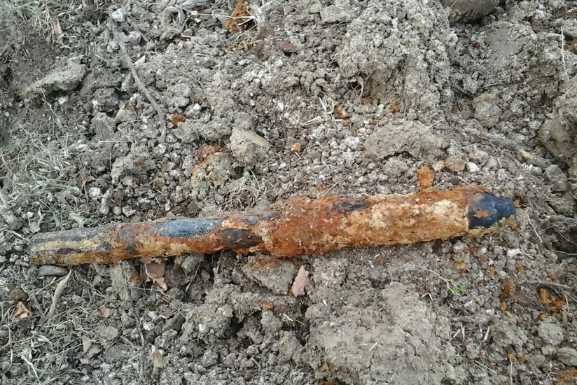 Naftalanda mərmi tapılıb