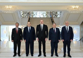 Президент Ильхам Алиев принял председателя Сената Египта