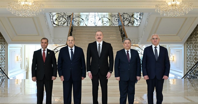 Prezident İlham Əliyev Misir Senatının sədrini qəbul edib