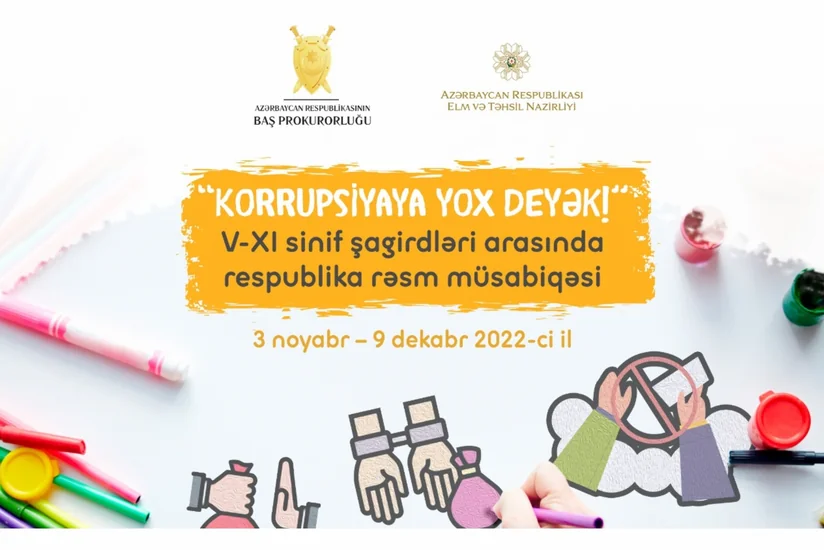Baş Prokurorluqda şagirdlər arasında rəsm müsabiqəsinə başlanılıb