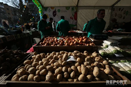 Eldar Əzizov Novruz yarmarkasında olub - FOTO