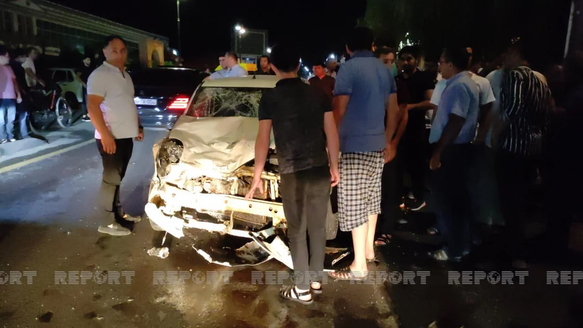 Qubada 4 avtomobil toqquşub, xəsarət alan var - VİDEO