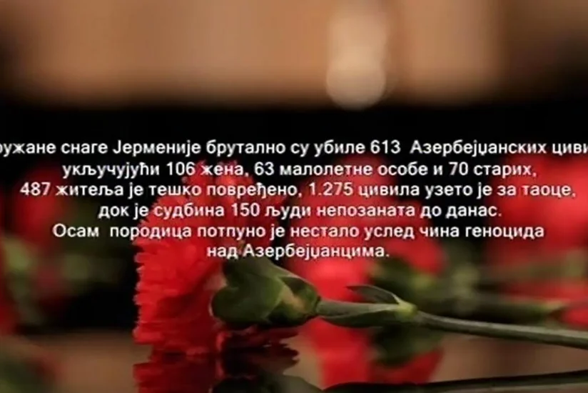 Serbiya televiziyasında Xocalı faciəsi ilə bağlı məlumat yayımlanıb - VİDEO