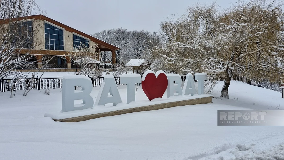 Batabat yaylağına güclü qar yağır