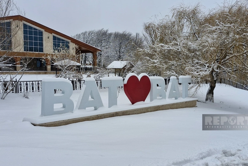 Batabat yaylağına güclü qar yağır