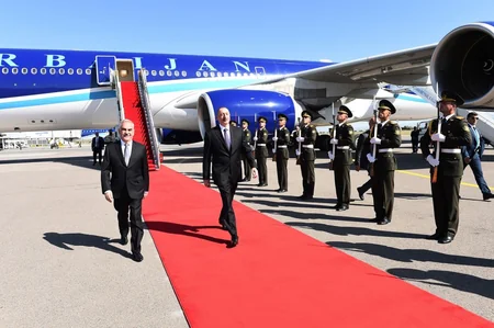 Prezident İlham Əliyev Naxçıvana səfərə gedib