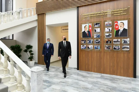 İlham Əliyev Şağan Reabilitasiya Pansionatının açılışında iştirak edib