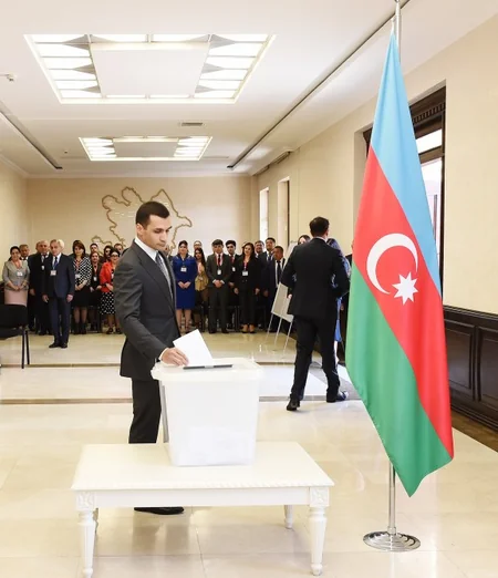 Prezident İlham Əliyev səs verib