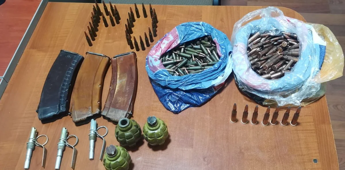 Oğuzda əl qumbaraları və sursat aşkarlanıb