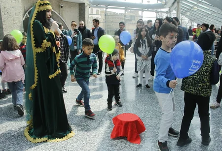 Bakı metrosunda retro vaqonlar nümayiş etdirilir