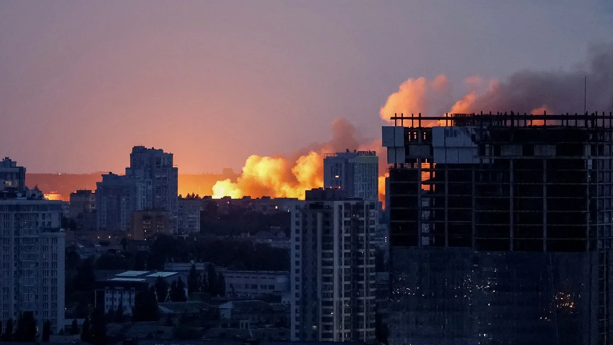 Rusiya Kiyev vilayətinə dron hücumu edib, iki nəfər həlak olub