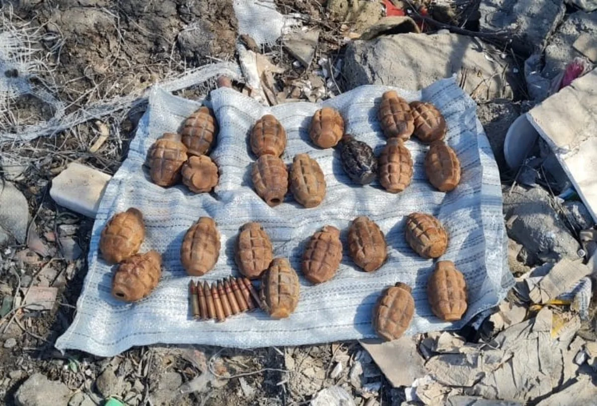 Bakıda 22 qumbara, 9 mərmi aşkarlanıb