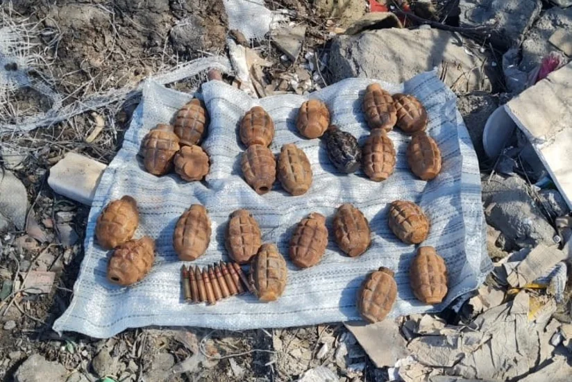 Bakıda 22 qumbara, 9 mərmi aşkarlanıb