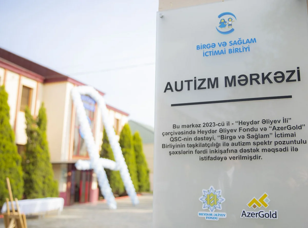 Heydər Əliyev Fondunun təşəbbüsü, “AzerGold”un dəstəyi ilə Gəncədə Autizm Mərkəzi istifadəyə verilib
