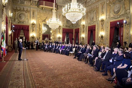 ​İtaliya Prezidenti Nizami Gəncəvi Beynəlxalq Mərkəzinin üzvlərini qəbul edib