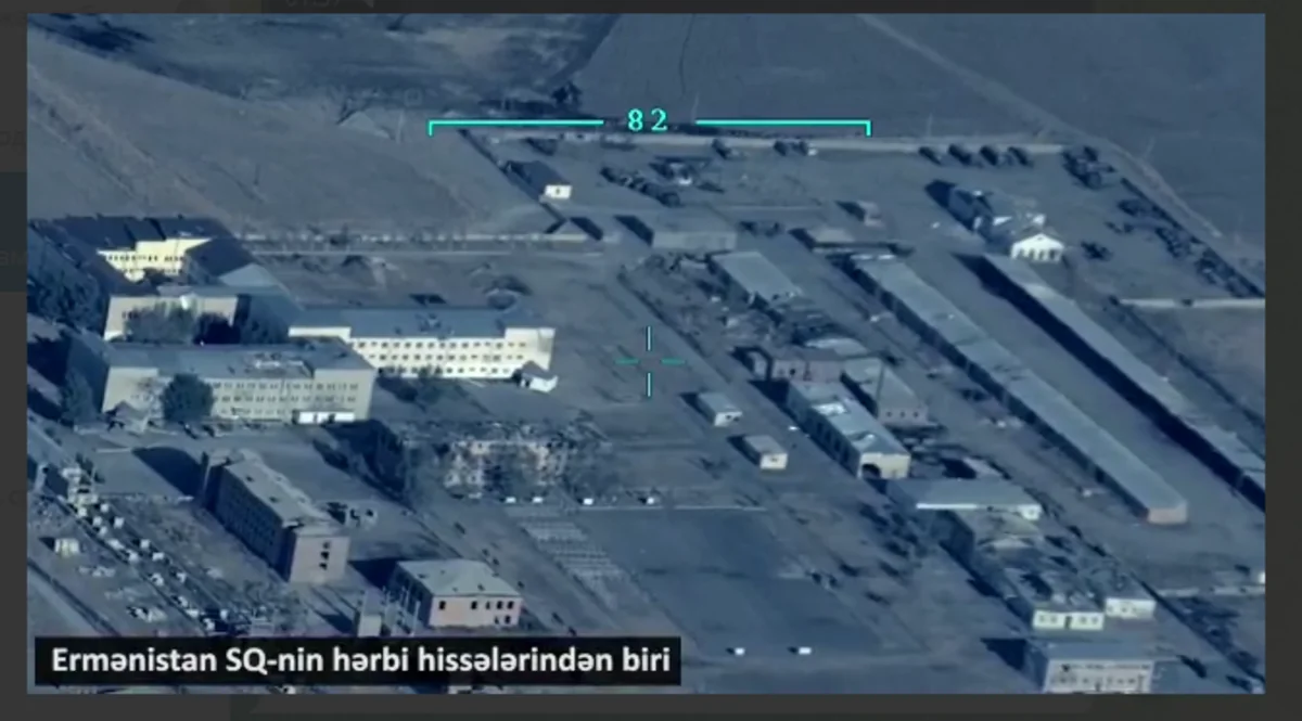 Footage of destroyed military unit of Armenia
